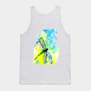 Dragonfly and the sky Tank Top